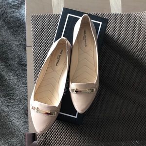 Karl Lagerfeld flats nude